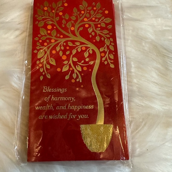 🧡10/$10 Red and Gold Decorative money Card - Picture 1 of 4